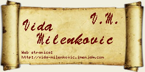 Vida Milenković vizit kartica